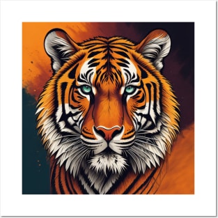 Tiger Face Posters and Art